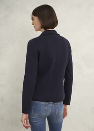Holly Knitted Blazer With Wool, Hobbs Navy, hi-res