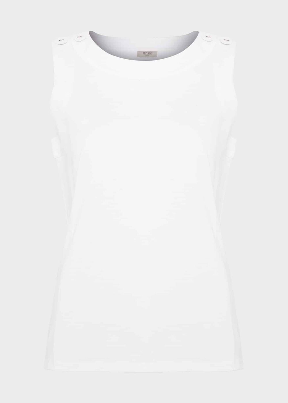Maddy Cotton Top, White, hi-res