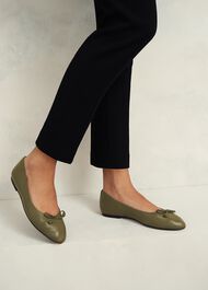 Priya Ballet Flats, Oregano Green, hi-res