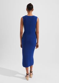 Elea Knitted Dress, Cobalt Blue, hi-res