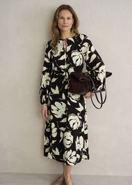 Evelyn Dress, Black Sandstone, hi-res