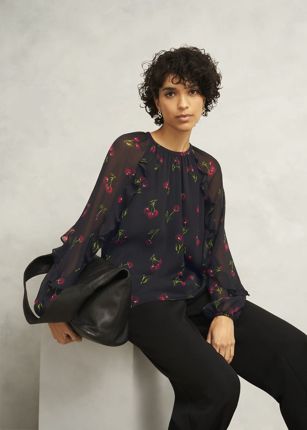 Ryton Blouse, Black Multi, hi-res