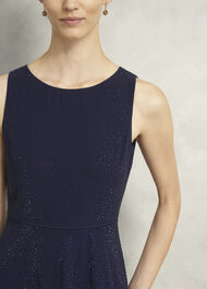 Kiki Hotfix Dress, Midnight Navy, hi-res