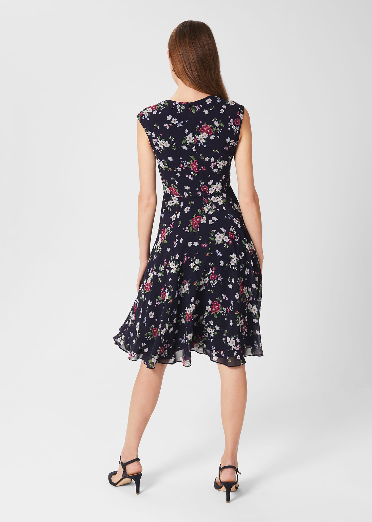 Lauren Floral Fit And Flare Dress |