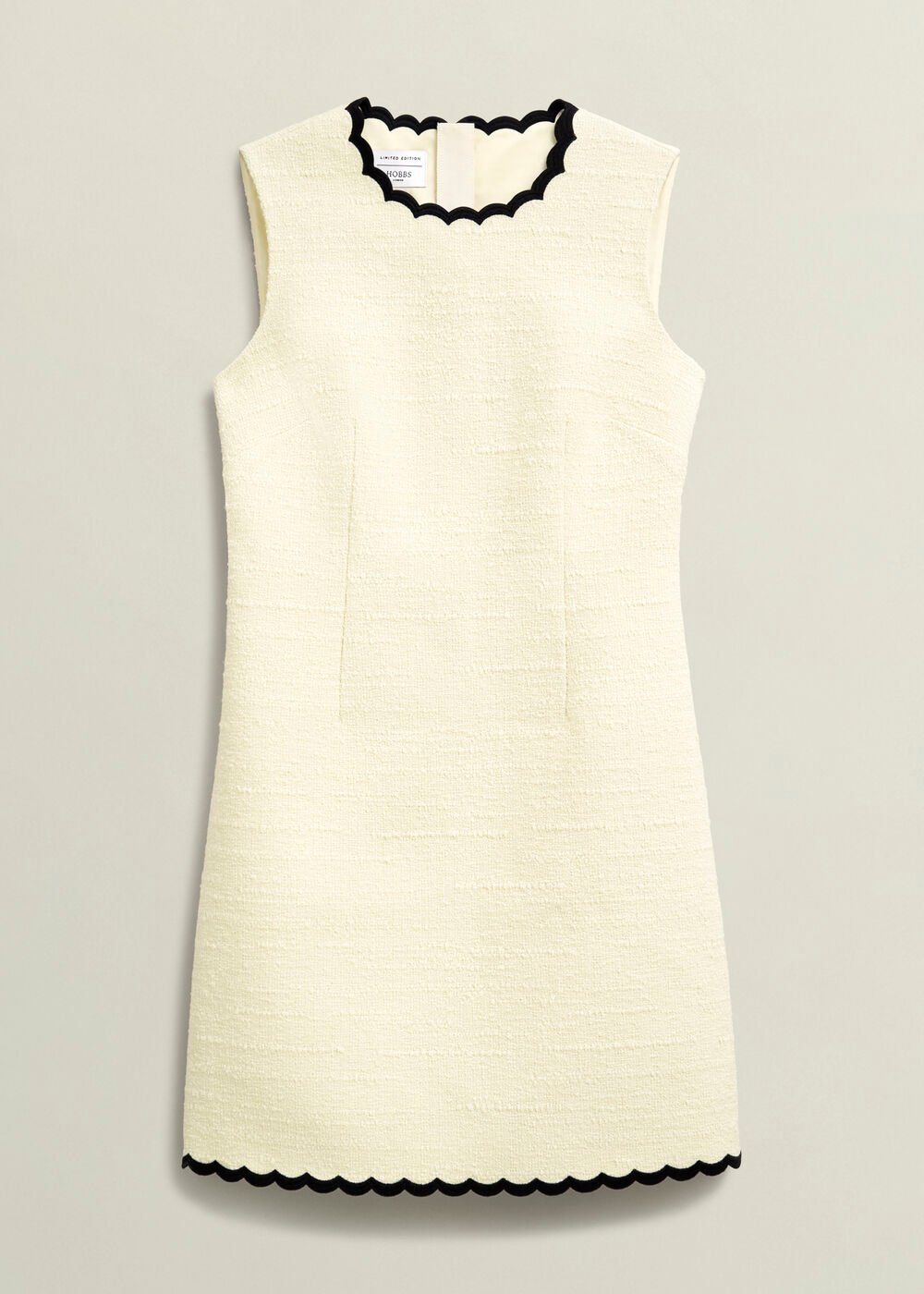 Laskett Boucle Mini Dress, Buttercream, hi-res