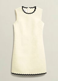 Laskett Boucle Mini Dress, Buttercream, hi-res