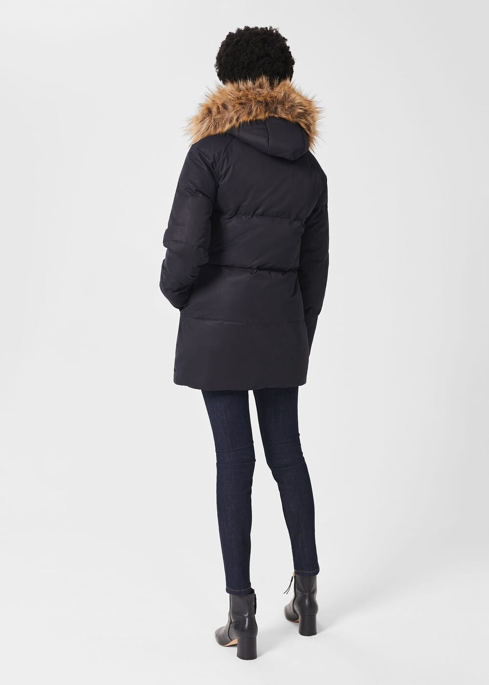 Lexie Puffer Jacket With Hood, Navy, hi-res