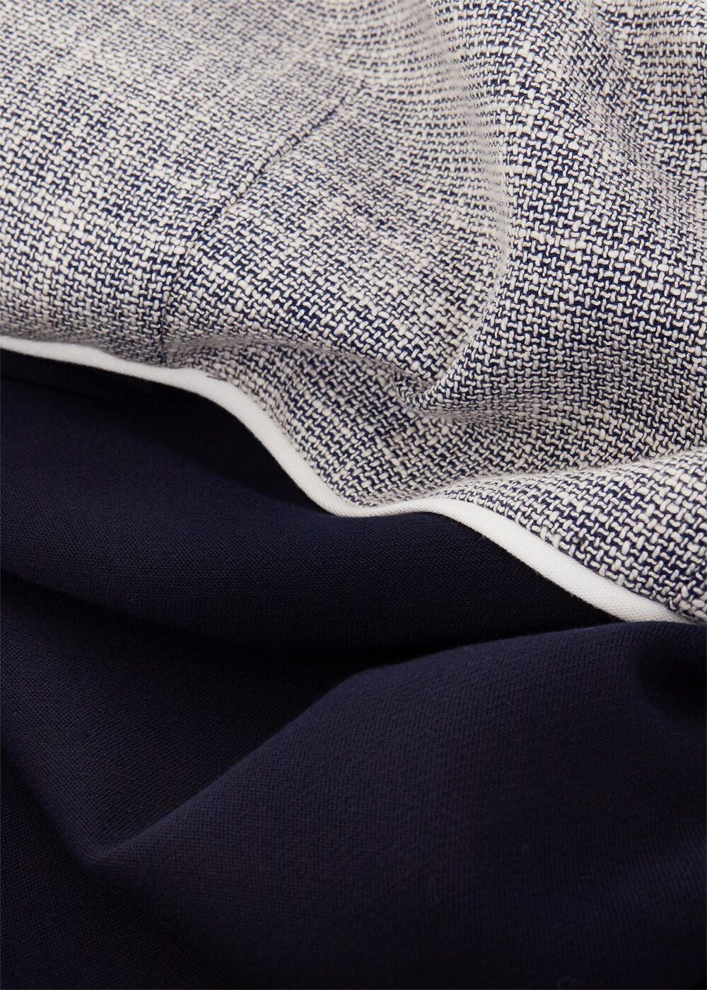 Petite Laurie Dress With Cotton, Navy Ivory, hi-res