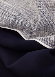 Petite Laurie Dress With Cotton, Navy Ivory, hi-res