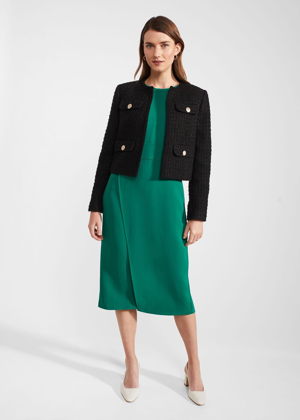 Petite Maura Dress, Malachite Green, hi-res