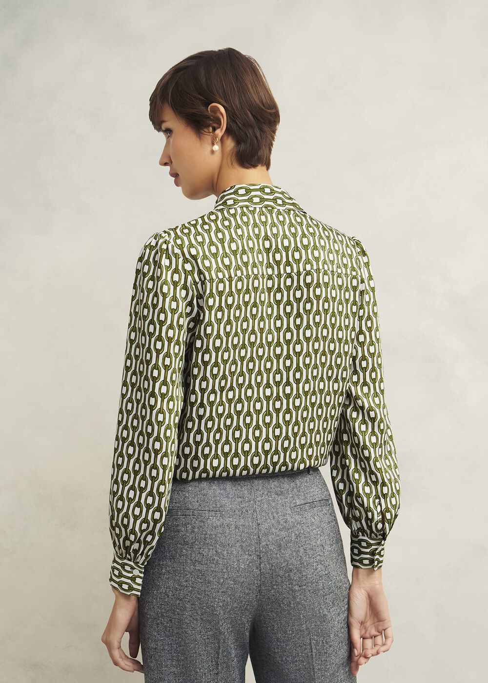 Tallie Shirt, Ivory Green, hi-res