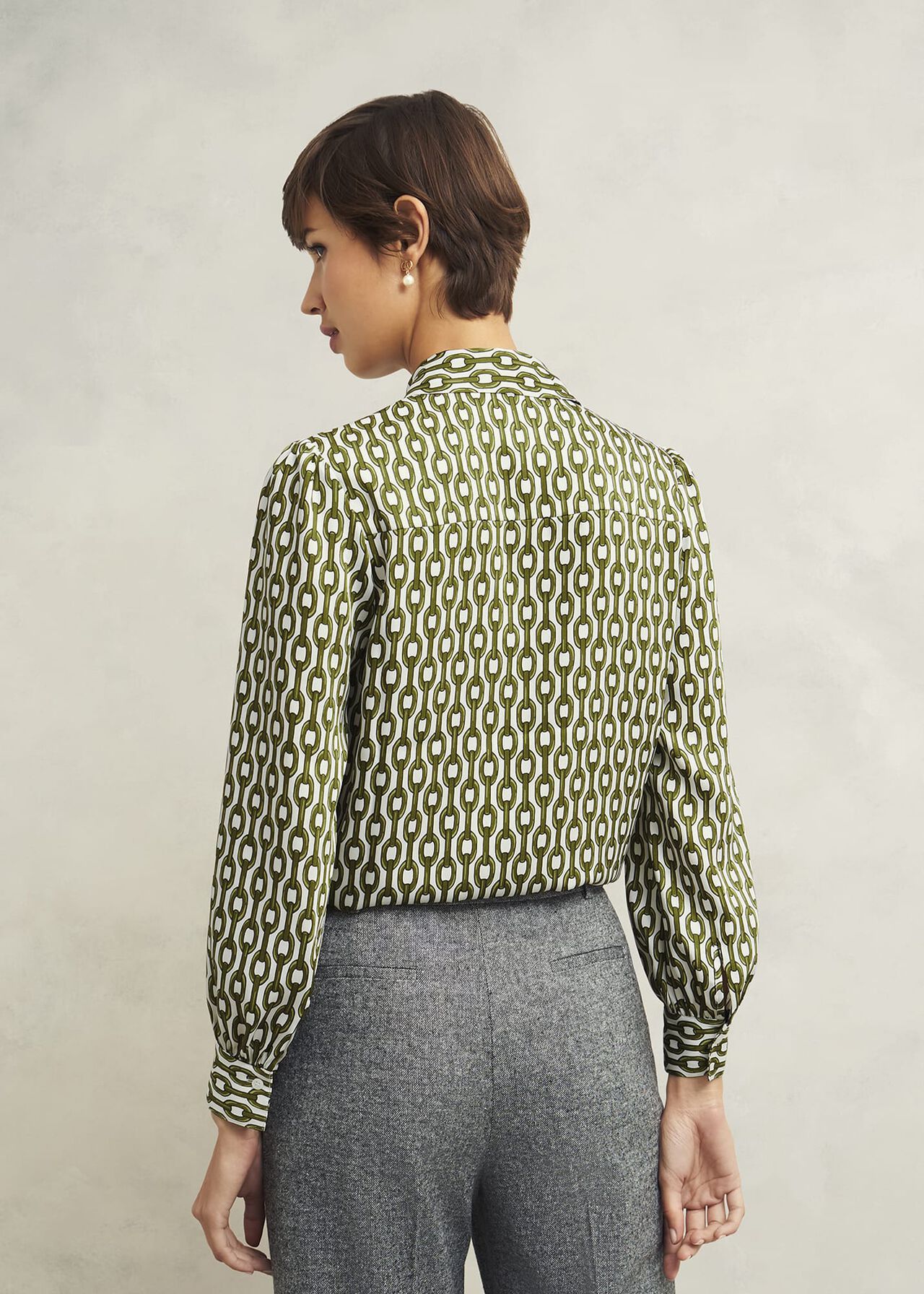 Tallie Shirt, Ivory Green, hi-res