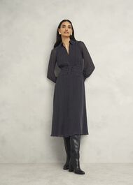 Longstock Dress, Black Ivory, hi-res