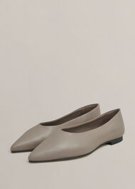 Valentina Ballet Flats, Mushroom, hi-res