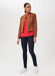 Mariette Suede Jacket, Toffee, hi-res