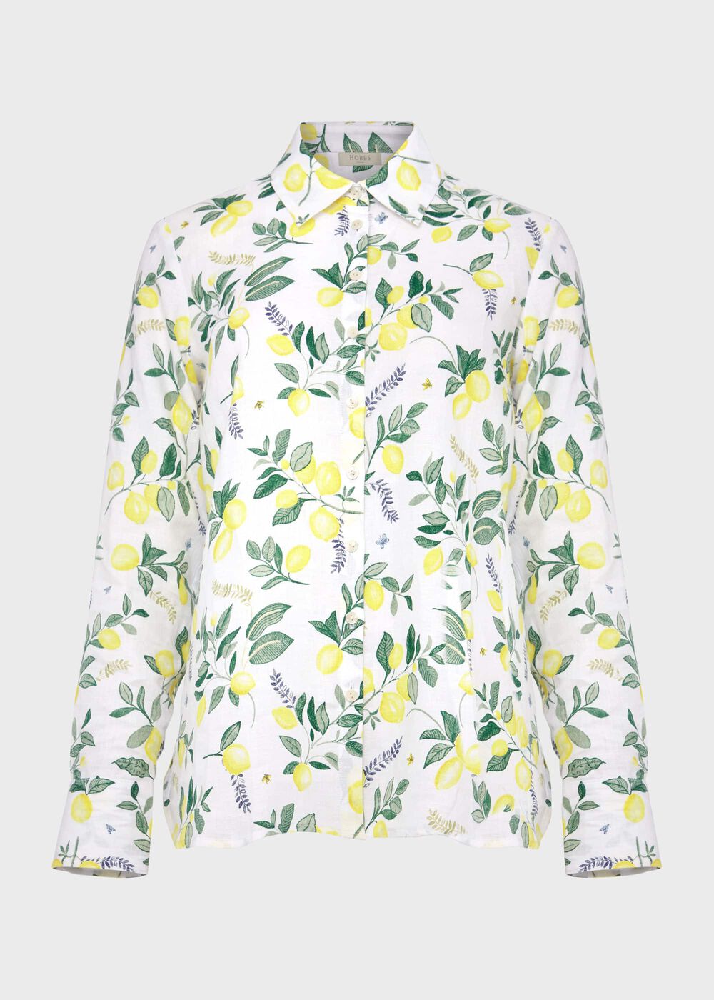 Livia Linen Shirt, White Multi, hi-res