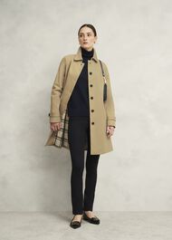 Petite Vivienne Shower Resistant Trench Coat, Fawn Beige, hi-res