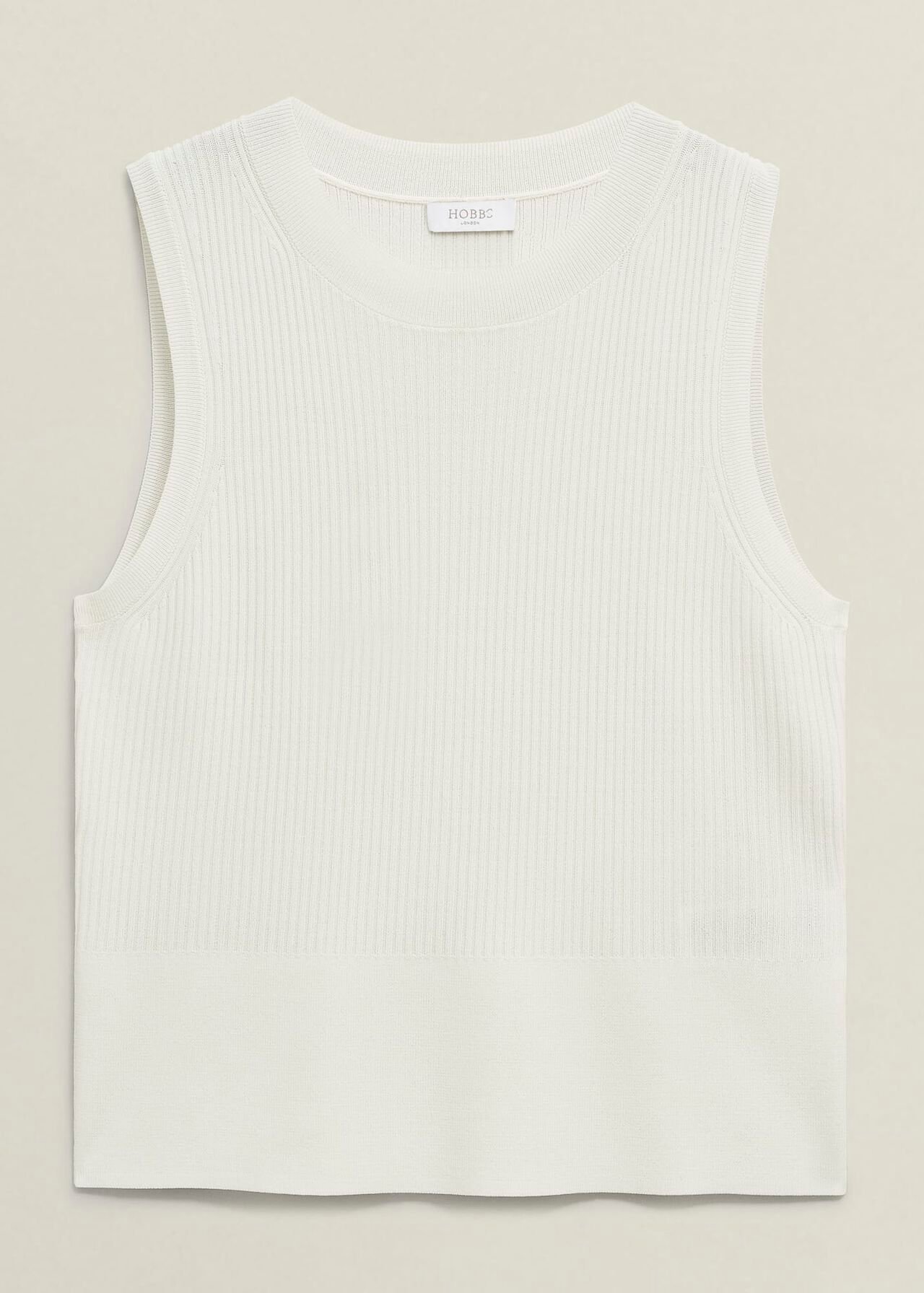Aubrey Knitted Top, Hobbs Ivory, hi-res