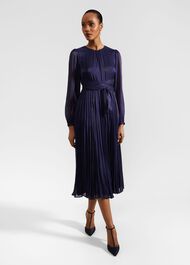 Elina Dress, Midnight Navy, hi-res