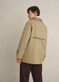 Callie Car Shower Resistant Coat, Fawn Beige, hi-res
