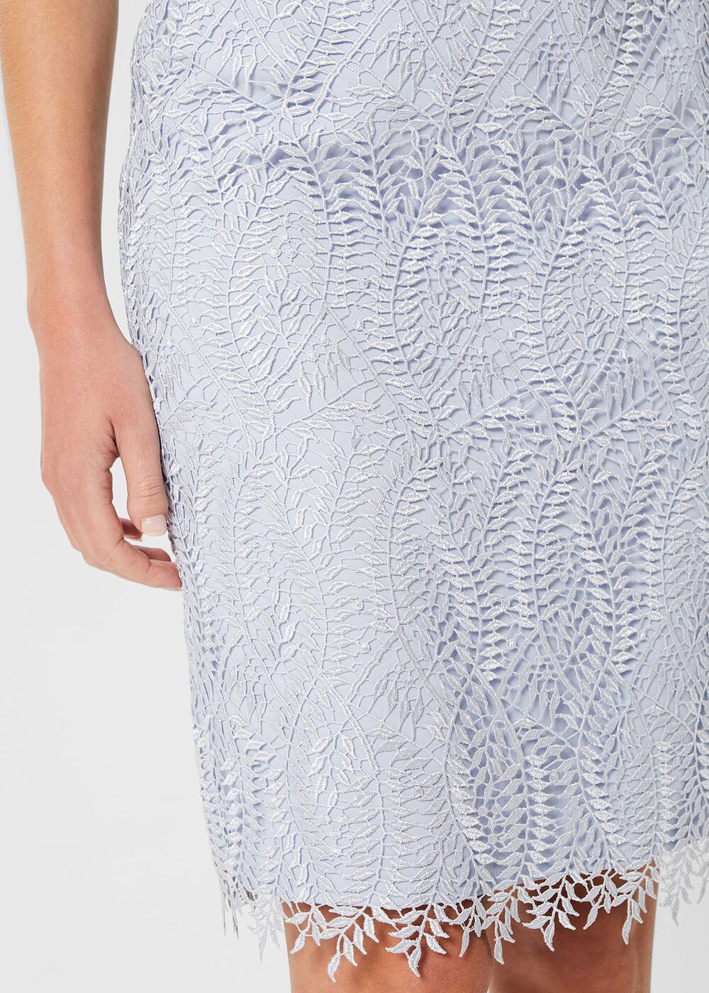 Adela Lace Shift Dress, Pale Blue, hi-res