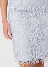 Adela Lace Shift Dress, Pale Blue, hi-res