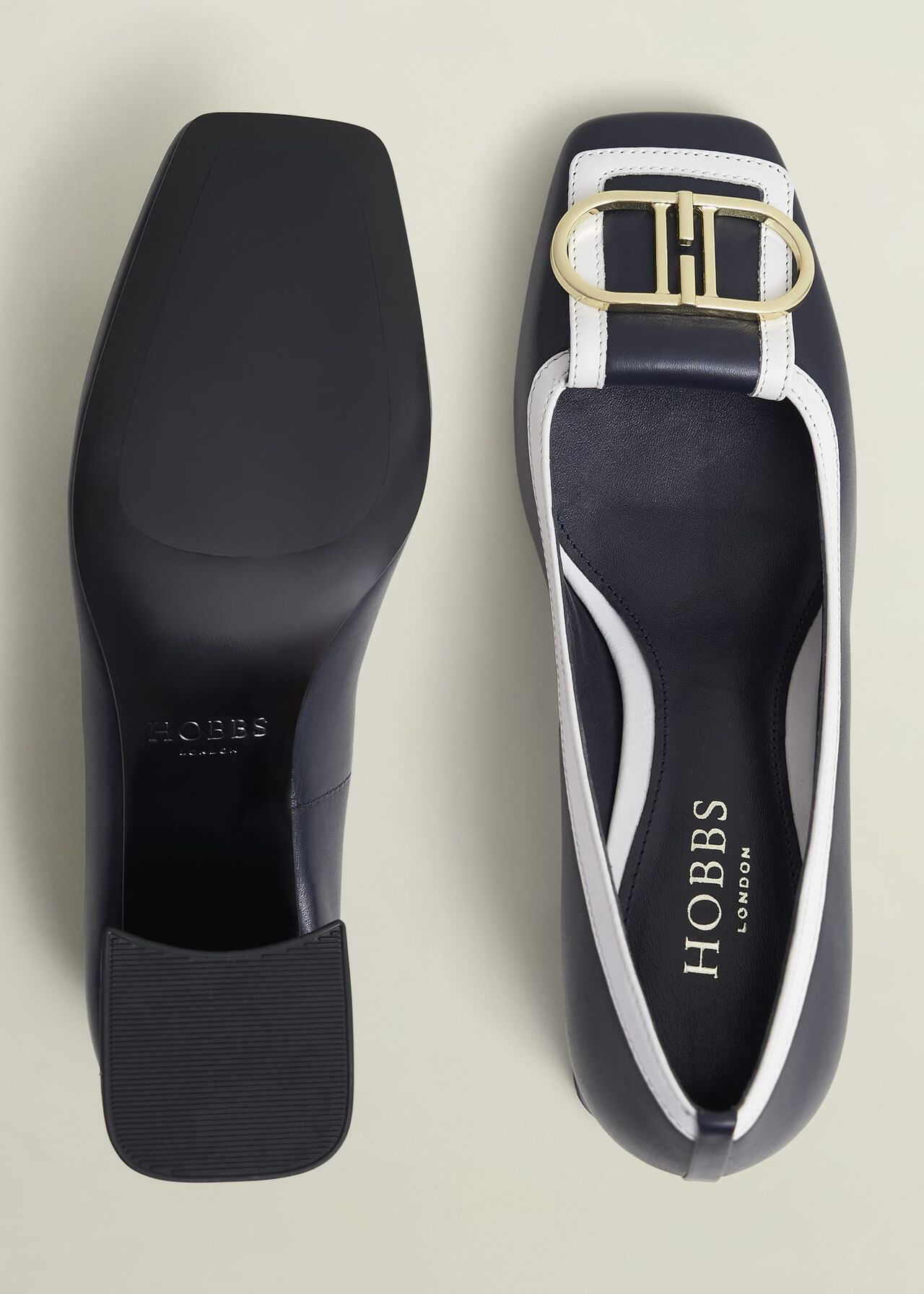 Lexia Pumps, Navy Ivory, hi-res