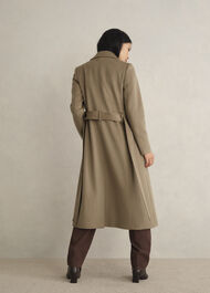 Petite Livia Wool Wrap Coat, Neutral, hi-res