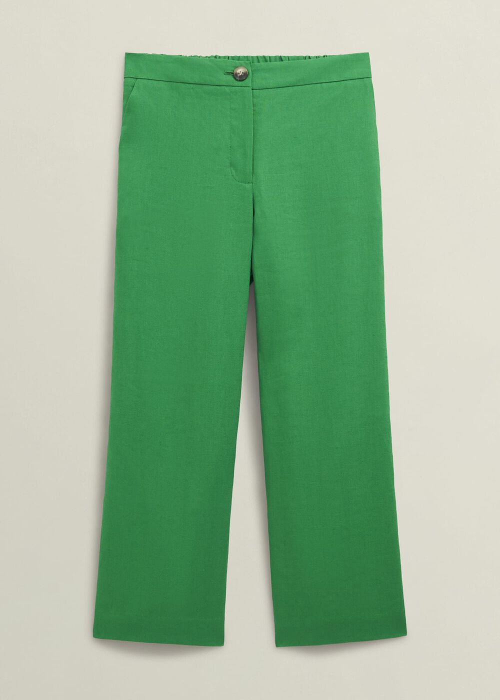 Lillie Linen Pants, Green, hi-res