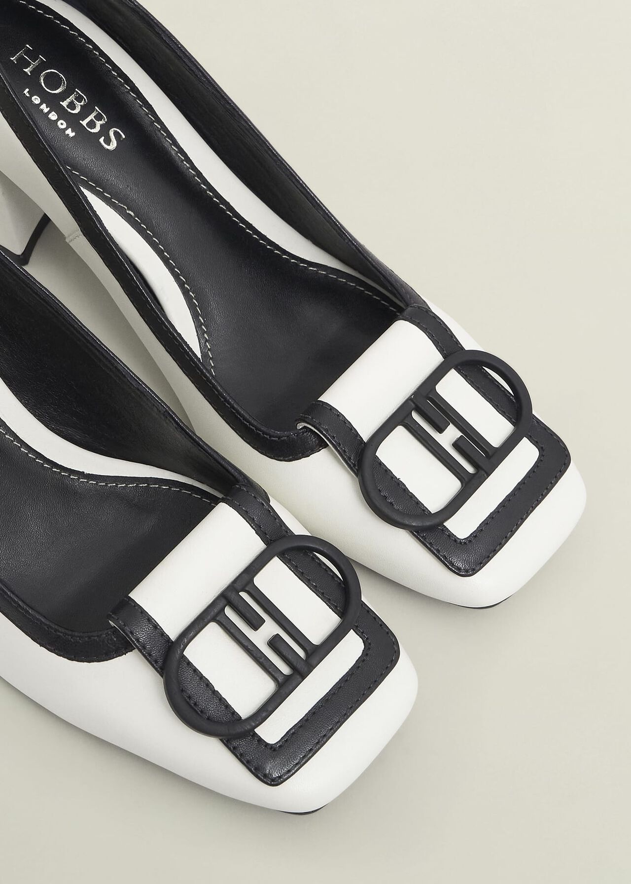 Lexia Pumps, Ivory Black, hi-res