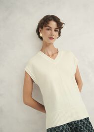 Brooksfirth Knit Tank Top, Warm Ivory, hi-res