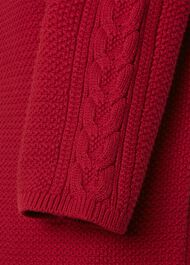 Camilla Cotton Jumper, Cranberry Pink, hi-res
