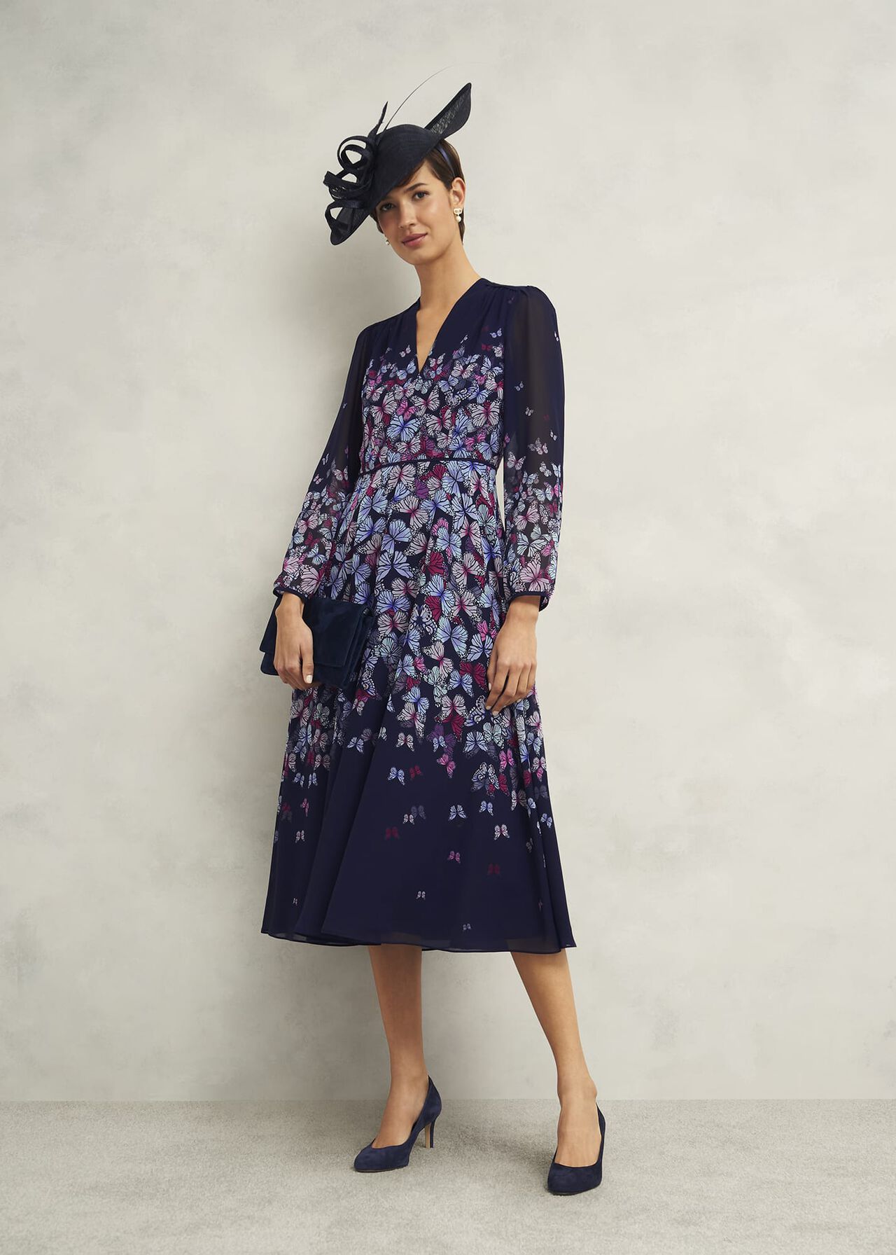 Petite Aurora Dress, Midnight Multi, hi-res