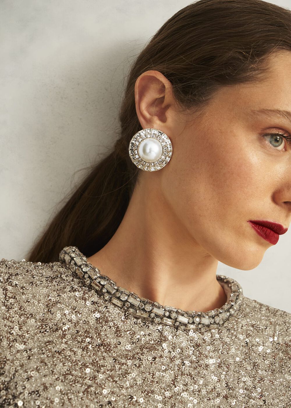 Carina Earrings, Ivory, hi-res