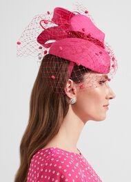 Areila Fascinator, Bright Pink, hi-res