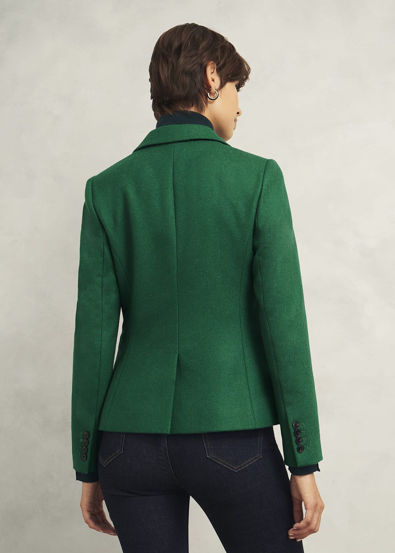 Petite Blake Wool Jacket, Agate Green, hi-res