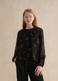 Ryton Blouse, Black Multi, hi-res