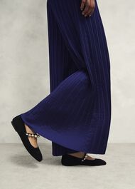 Orla Pleated Trousers, Rich Blue, hi-res