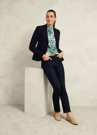 Beatrix Blouse, Ivory Multi, hi-res