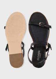 Lila Footbed Sandal, Black, hi-res