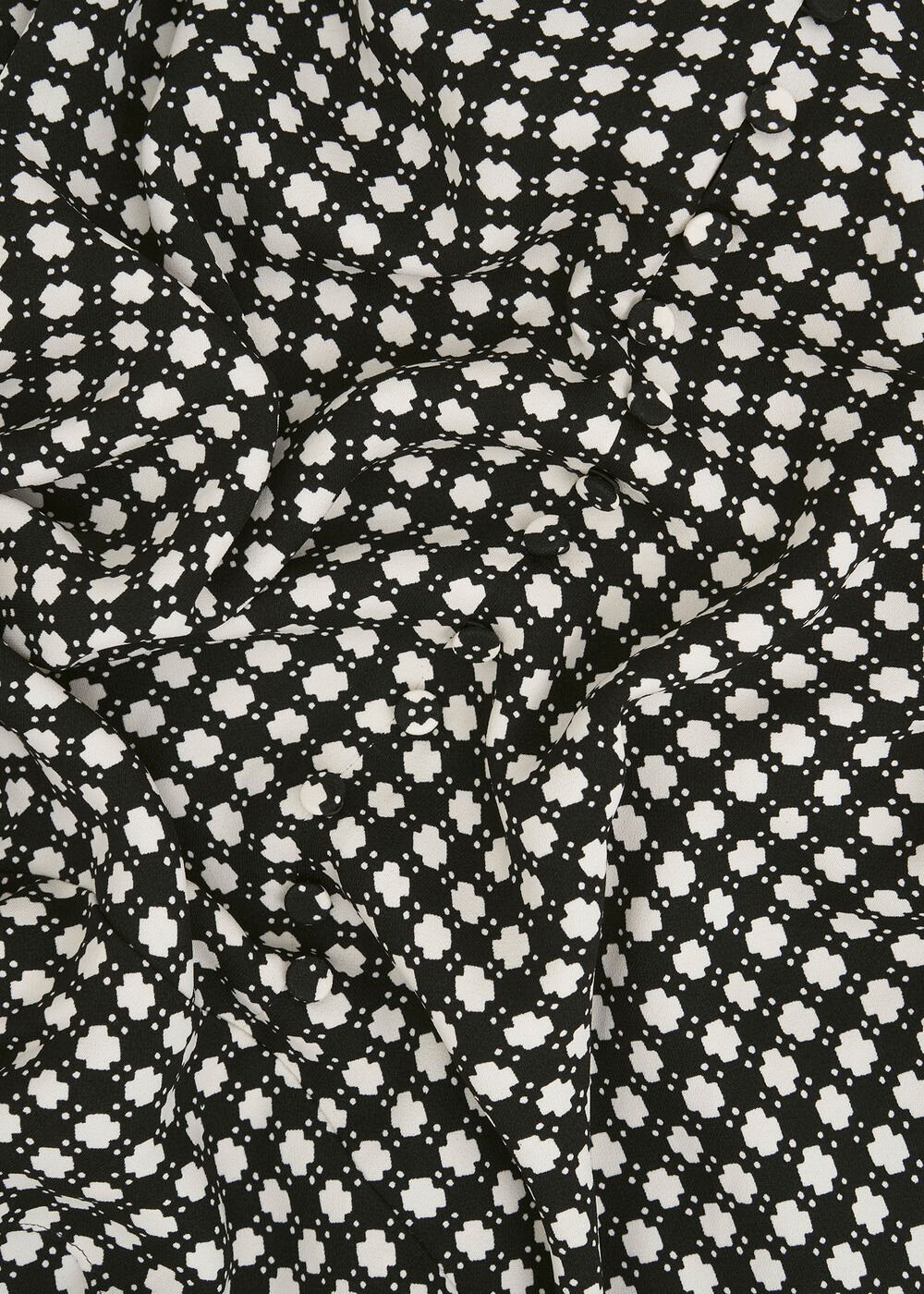 Hewlett Geo Mini Dress, Black Cream, hi-res