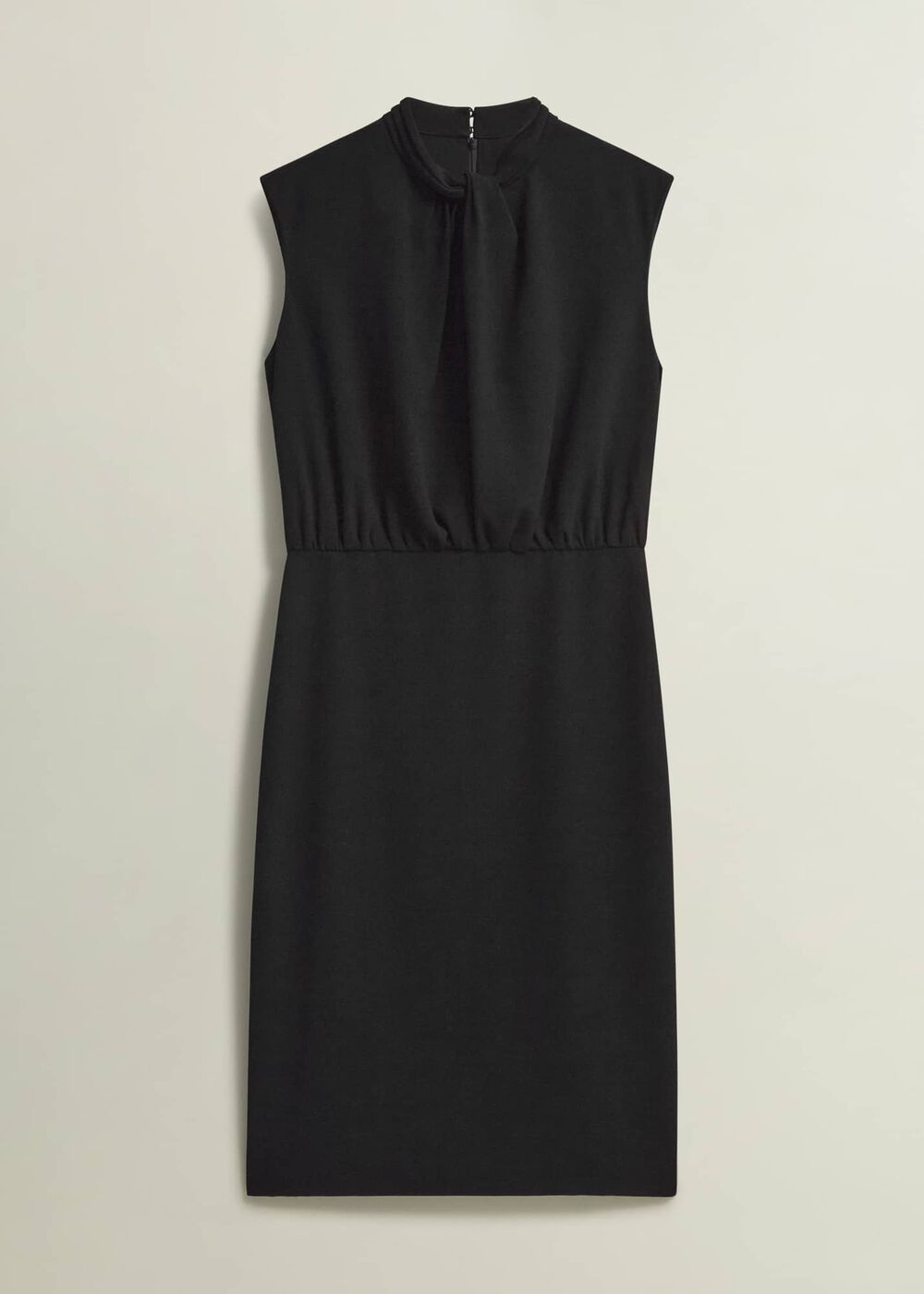 Camille Twist Neck Dress, Black, hi-res