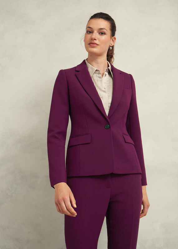 Petite Sami Jacket, Warm Plum Petite Sami Jacket