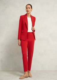 Miley Tapered Trousers, Begonia Red, hi-res