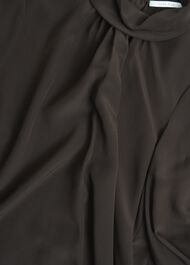 Debby Silk Blouse, Deep Brown, hi-res