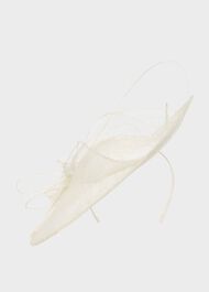 Ottilie Fascinator, Ivory, hi-res
