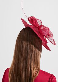 Chloe Fascinator, Jam Pink, hi-res