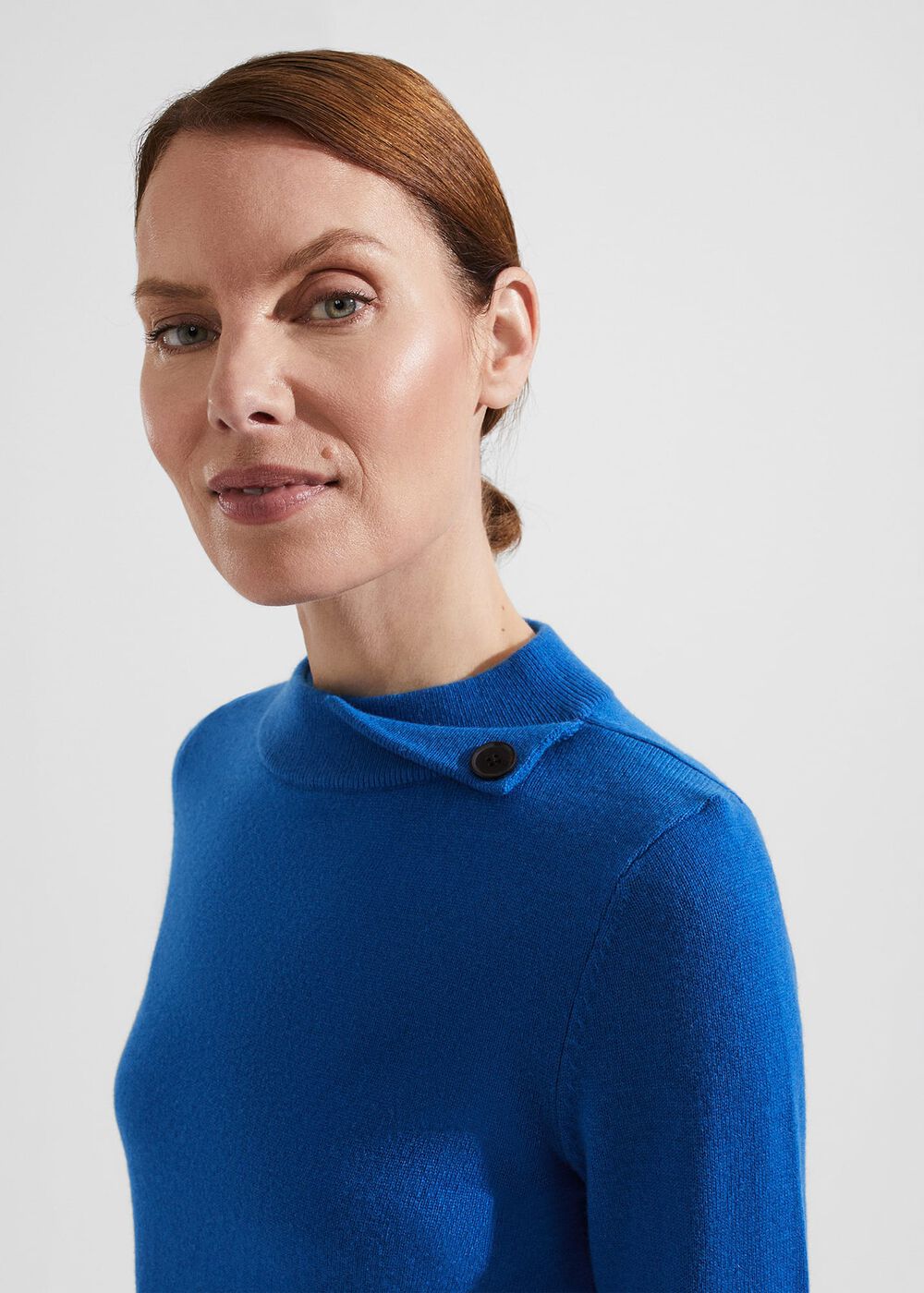 Talia Wool Cashmere Sweater, Electric Blue, hi-res