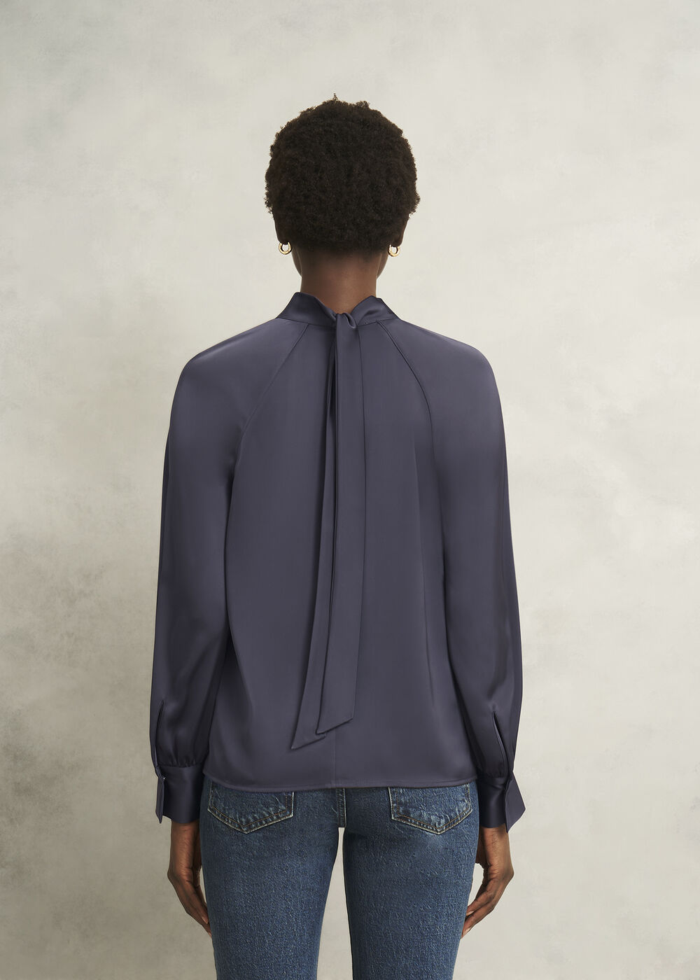 Tara Blouse, Deep Slate Blue, hi-res