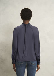 Tara Blouse, Deep Slate Blue, hi-res